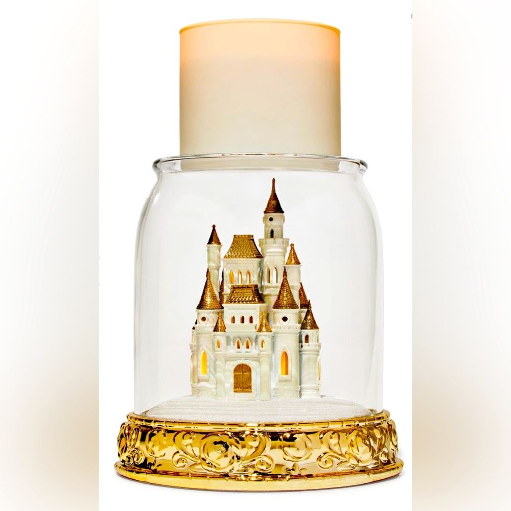 Bath and BodyWorks Princess Cloche Light Up Candle Holder Limited Edition Disney
